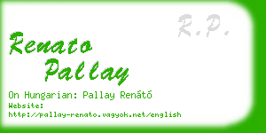 renato pallay business card